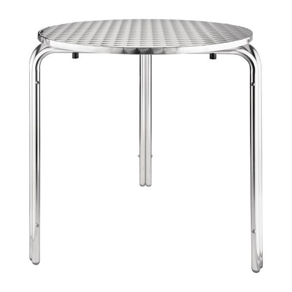 Table bistrot Bolero ronde inox 3 pieds 70cm, CG836