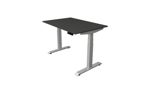 Table assis-debout Kerkmann L 1200 x P 800 mm, réglable en hauteur électriquement de 640 à 1290 mm, anthracite, 10040413