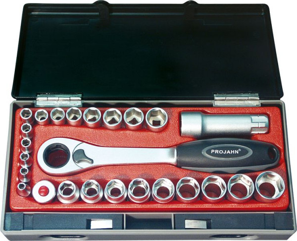 Jeu de cliquets à visser 1/4 "+ 3/8" Projahn 25 pièces, 4016