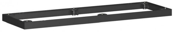 base en métal geramöbel, sélection selon la largeur de l'armoire, 1200x50, noir, N-10MS12-Z