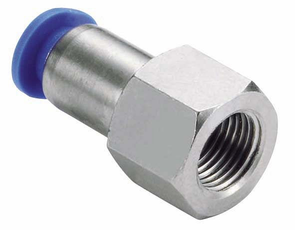 temporisateur B-GAM-3-M5-MSv, raccord à visser droit série Mini avec filetage intérieur, tuyau Ø : 3 mm, filetage : M5, UE : 10 pièces, 03180401