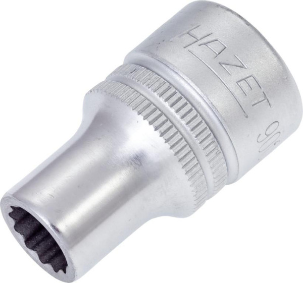 Douille Hazet, Bi-Hex, carré creux 12,5 mm (1/2"), profil de traction extérieur double hexagonal, 3/8", 900AZ-3/8