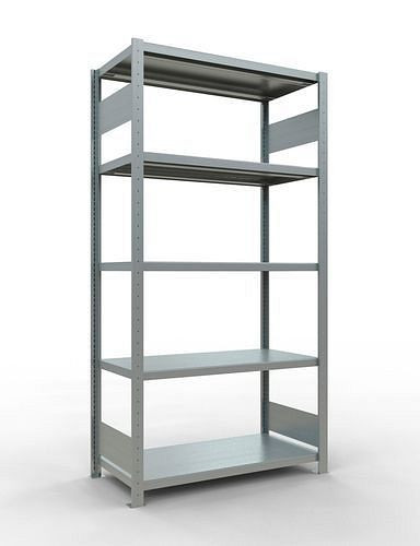 Rayonnage à étagères Schulte, champ de base, 5 niveaux de rangement, charge du compartiment 250 kg, 1060 x 536 x 2000 mm, 278815