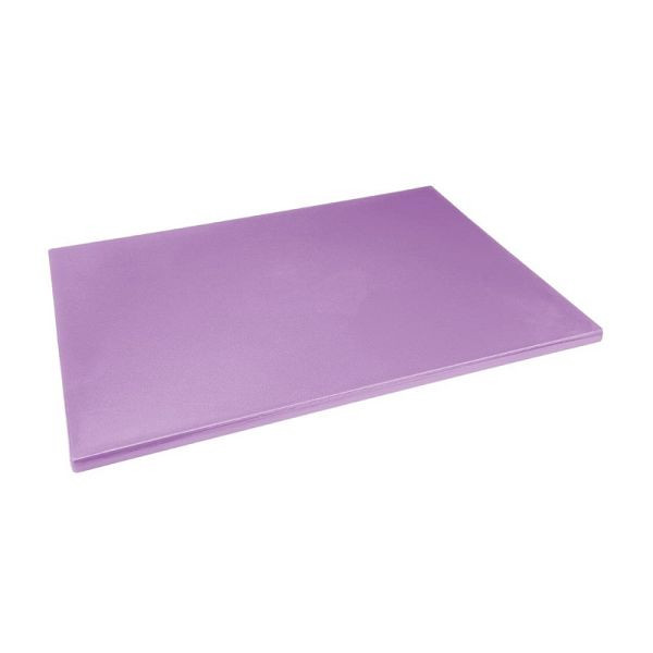 Planche à découper basse densité Hygiplas Violet - 600 x 450 x 20 mm, FX109