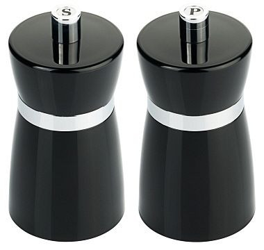 Ensemble moulin à sel/poivre Contacto noir, 10 cm, 6796/090