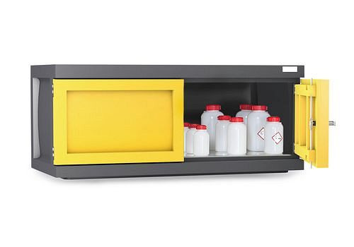 DENIOS Aufsatzschrank Polystore PS-1211-A1, B 1225 mm, 1 verzinktes Gitterrost, 248954