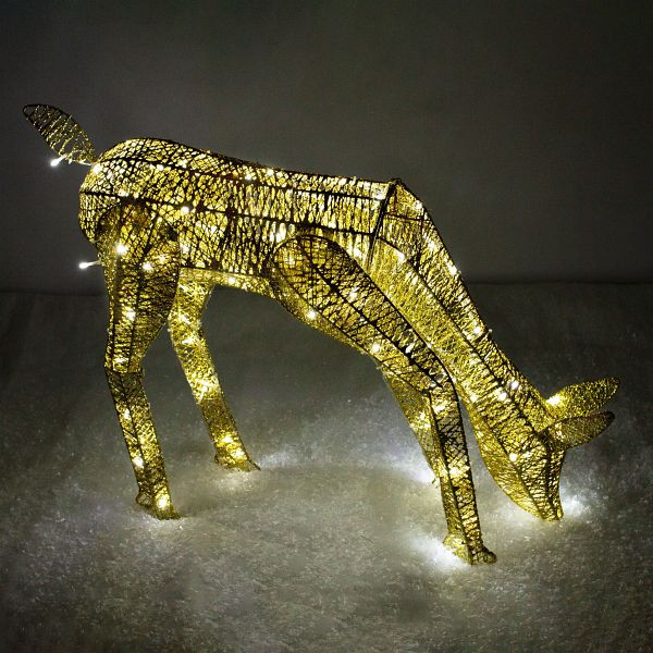 Cerf doré illuminé Monster LED, 28554