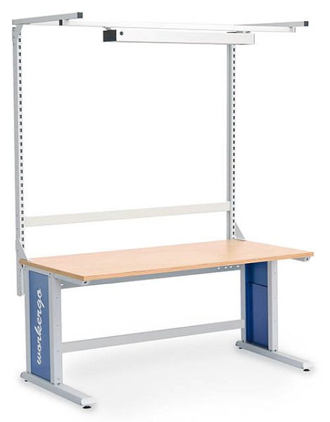 Workergo à structure multi-parois Bedrunka+Hirth avec cadre supérieur, dimensions en mm (LxPxH) : 1500 x 750 x 1250, 4C150-1