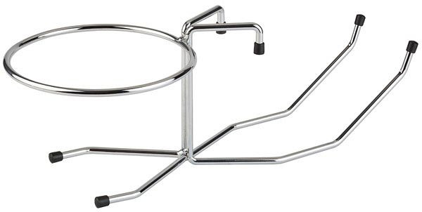 Support de table APS pour seau à champagne, 49 x 20 cm, hauteur : 17 cm, métal chromé, Ø intérieur anneau : 18 cm, 30332