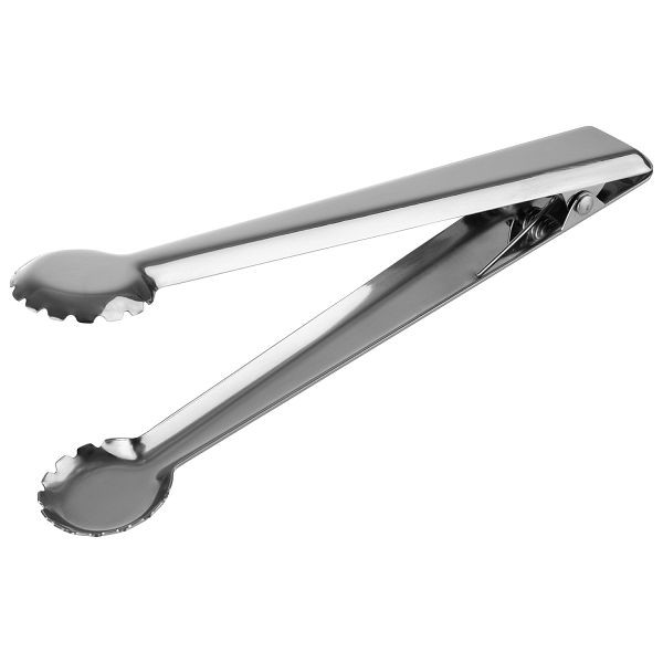 Pince à glace APS, longueur : 20 cm, acier inoxydable 18/0, poli, avec clip de fixation, taille de cuillère : Ø 3,5 cm, 75853