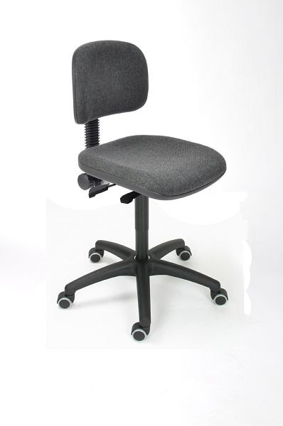 Chaise de travail Lotz "Comfort Series" assise et dossier anthracite, hauteur d'assise 480-670mm, 8530.13