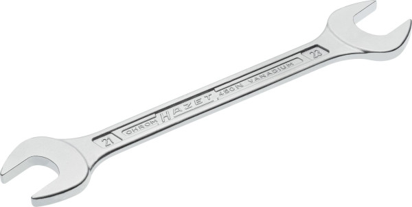 Clé à fourche double Hazet, profil hexagonal extérieur, 21 x 23 mm, 450N-21X23