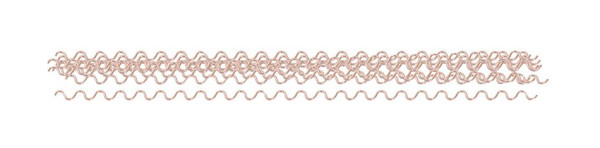 KS Tools fil ondulé diamètre 2 mm x 310 mm, paquet de 10, 500.8532