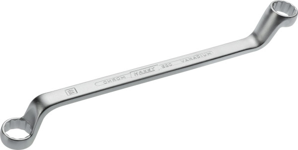 Clé polygonale double Hazet, profil extérieur double hexagonal, 18 x 19 mm, 630-18X19