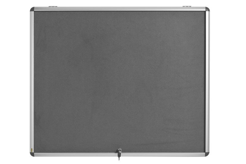 Vitrine d'intérieur Bi-Office feutre gris 8xA4, VT350103150