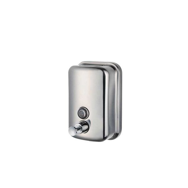 Distributeur de savon Stalgast 100x65x155 mm, capacité en acier inoxydable 0,6 litre, HB6002002