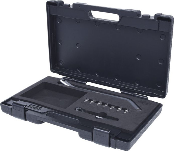 Jeu de charnières de porte et de douilles pour rail KS Tools, 9 pièces, 140.2180