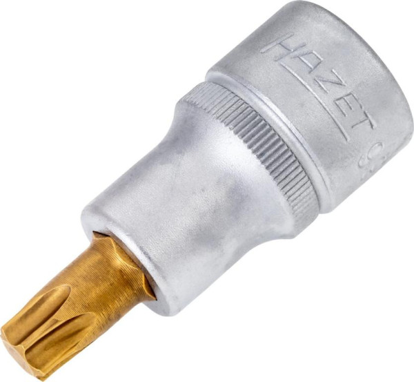 Douille tournevis Hazet TORX®, carré creux 12,5 mm, profil intérieur TORX®, T50, version courte avec moletage, 992-T50