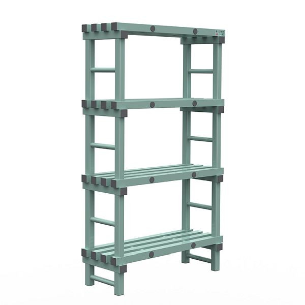 Etagère Euro REA 1000x400x1750mm, 4 montants au pas de 450mm, 308.140
