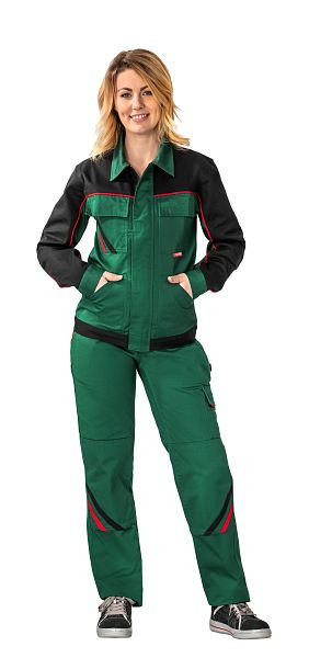 Veste ceinture femme Planam Highline, vert/noir/rouge, taille 54, 2397054