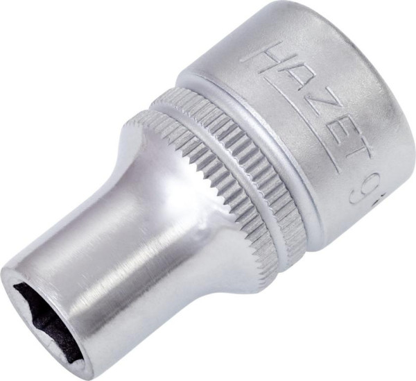 Embout pour clé à douille Hazet, hexagonal, carré creux 12,5 mm (1/2 pouce), profil de traction hexagonal externe, 9 mm, 900-9