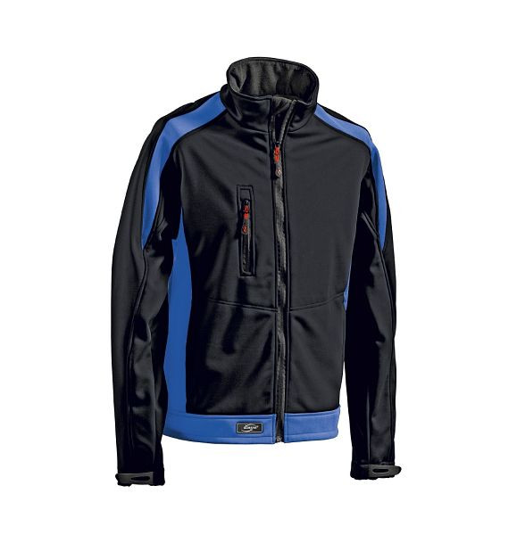 Veste softshell Korsar Athletic noir-bleu royal, taille: XL, 3370834014