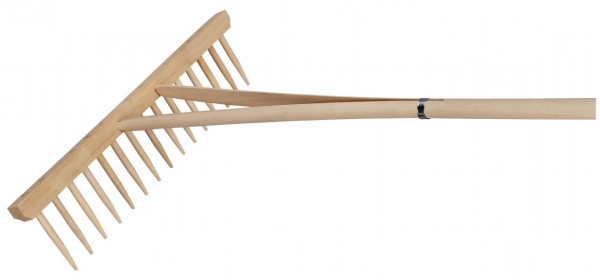 Râteau en bois FLORA avec manche, 02240