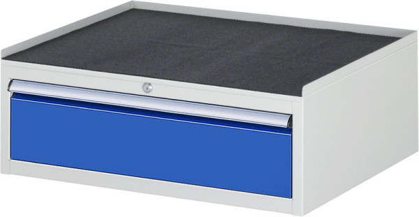 Armoire à tiroirs RAU série 7000, L770xP650xH285mm, tiroir : 1xH180mm, support métallique avec bord roulant sur 3 côtés et tapis antidérapant, 03-XL1.0A-MT.11
