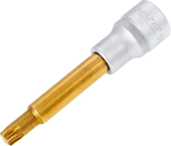 Douille tournevis Hazet TORX®, carré creux 12,5 mm, profil intérieur TORX®, T50, version longue avec moletage, 992LG-T50