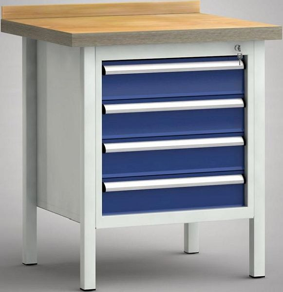 Etabli standard KLW - 750 x 700 x 840 mm L x P x H, WS052N-0750M40-E7021