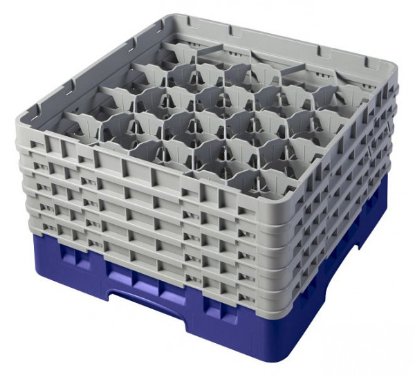 Panier de lavage Cambro 20 compartiments Camrack® 25,7 cmMarine Bleu, paquet de 2, 20S958186