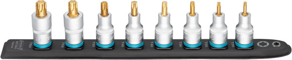 Hazet SmartRail, carré, creux 12,5 mm (1/2 pouce), profil intérieur TORX®, nombre d'outils : 8, 992T-SR/8