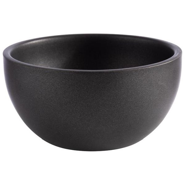 Bol APS -LEVANTE-, Ø 17 cm, hauteur : 8,5 cm, acier inoxydable, couleur : gris-noir, 0,9 litre, double paroi, 40705