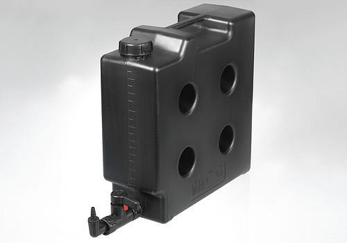 Bidon peu encombrant DENIOS avec robinet de vidange, volume de 10 litres, électroconducteur, 263-372