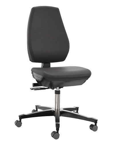 Chaise de travail de laboratoire Dauphin simili cuir, 266938