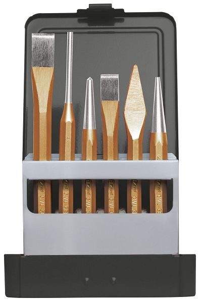 Jeu d'outils à percussion rouges GEDORE, 6 pièces, 3300826