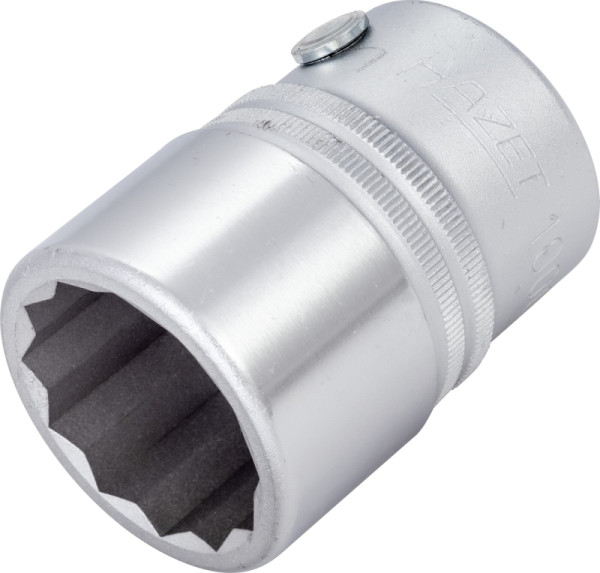 Insert de clé à douille Hazet, double hexagonal, carré creux 20 mm (3/4 pouce), profil extérieur double hexagonal, 1.1/8 ", 1000AZ-1.1/8