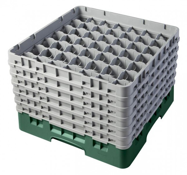 Panier de lavage Cambro 49 compartiments Camrack®, vert bouteille, 29,8 cm, lot de 2, 49S1114119