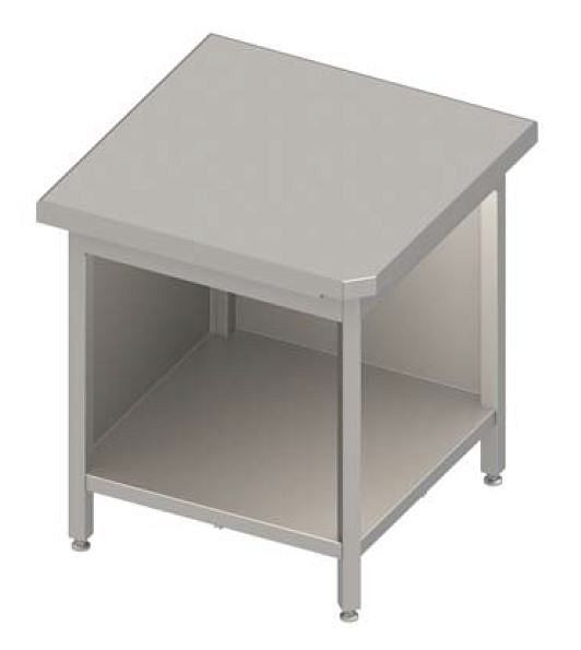 Module d'angle Stalgast 90° "Free Flow" avec meuble bas ouvert 785x785x880 mm couvercle en acier inoxydable, FF07129