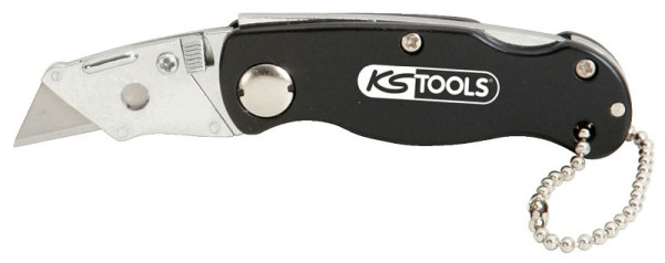 Couteau pliant KS Tools avec chaîne à courroie, 97mm, 907.2173