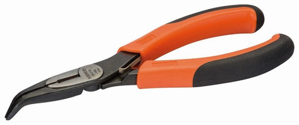 Pince à bec fin Bahco, ergonomique, coudée à 60°, 160 mm, emballage industriel, 2427 G-160 IP
