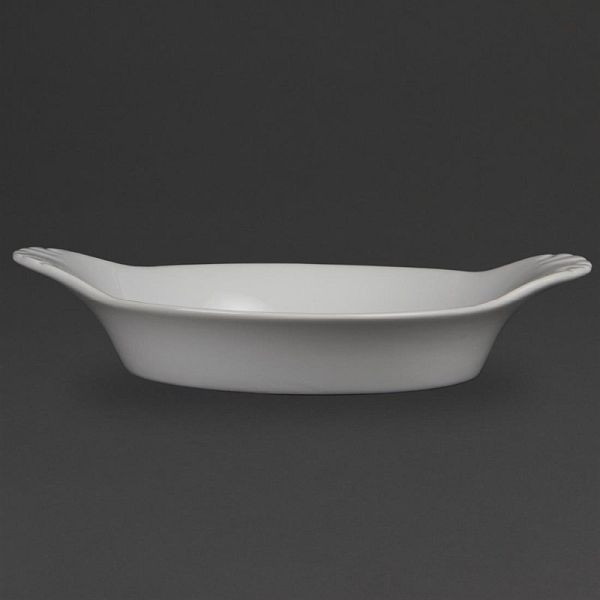 Bols à gratin ronds OLYMPIA Whiteware blanc 22 x 17,7 cm, UV: 6 pièces, W433