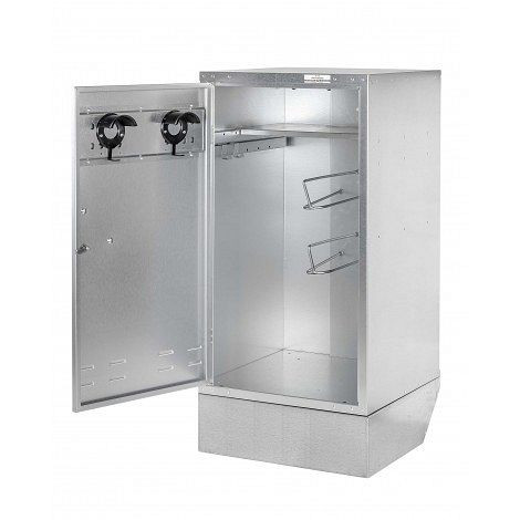 Armoire de sellerie mobile Growi 130 x 60 x 60 cm, avec porte-selle et serrure à cylindre, 10051780