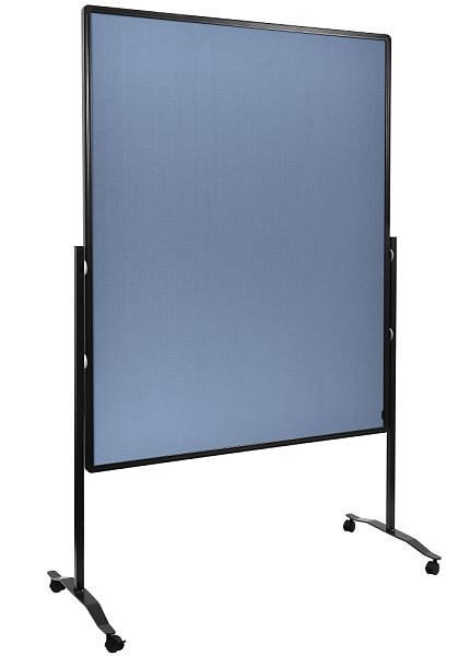 Tableau de présentation Legamaster PREMIUM plus mobile, textile bleu-gris, 7-204210