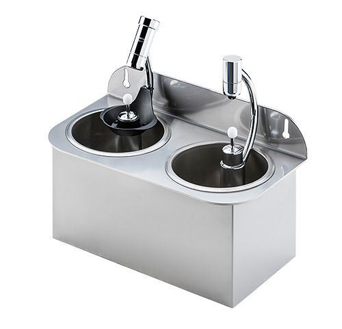 Lölsberg i.ScoopAir Unlimited Silver WATERSTOP / PRESSURESTOP Round D système de douche portionneur et sèche-linge pour portionneurs (version complémentaire), 956 027D