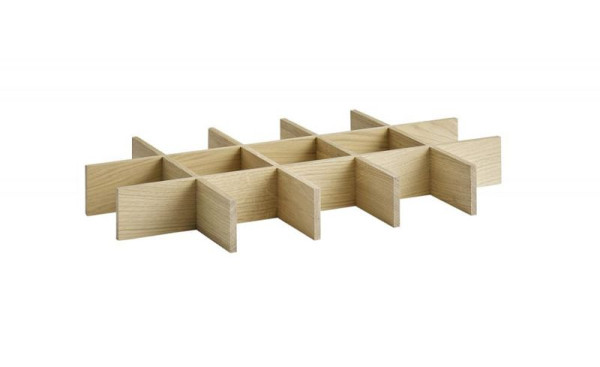 Insert APS pour caisse en bois GN 1/1 50,5 x 30 cm, hauteur : 6 cm, bois de chêne (huilé), 14021