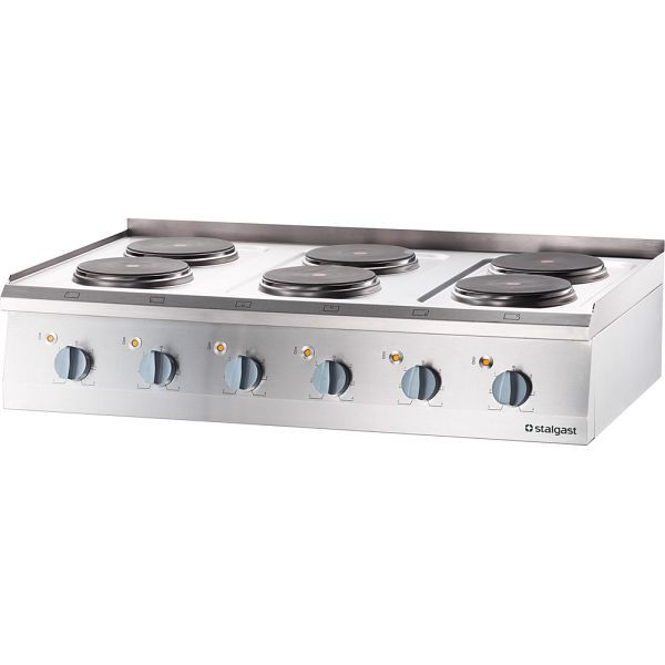 Table de cuisson électrique Stalgast comme appareil de table Série 700 ND - 6 plaques (6x2,6), SL32610T