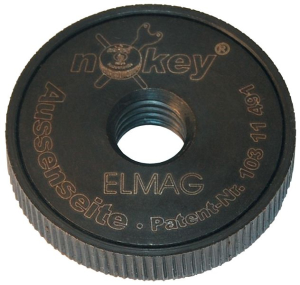 Écrou à changement rapide ELMAG 'NoKey' pour meuleuses d'angle avec 22, 23, 61491