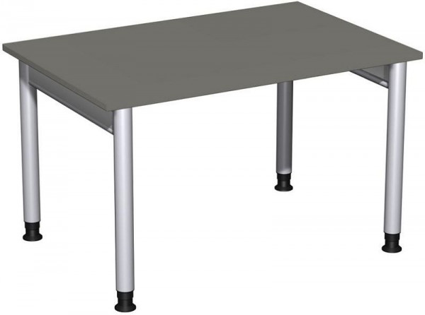 bureau geramöbel réglable en hauteur, 1200x800x680-820, graphite/argent, N-657102-GS