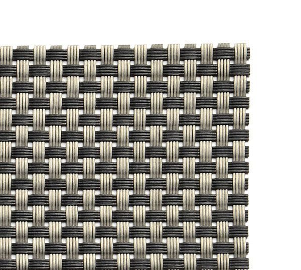 Set de table APS - gris argenté, 45 x 33 cm, PVC, bande étroite, lot de 6, 60015